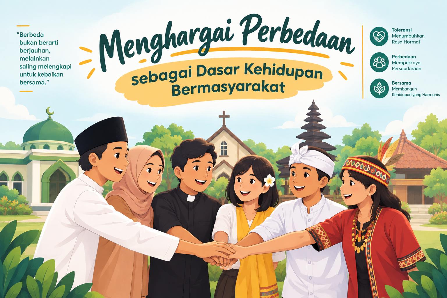 Menghargai Perbedaan sebagai Dasar Kehidupan Bermasyarakat